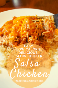 Slow Cooker Salsa Chicken - Fit and Frugal Mommy