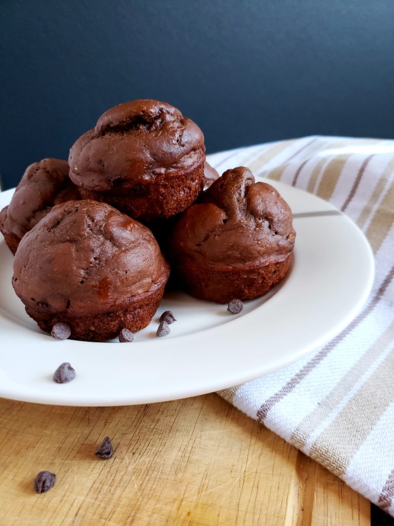 The 99 Calorie Double Chocolate Greek Yogurt Muffin - Fit and Frugal Mommy